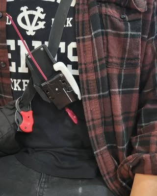 Tournament belt setup with Ruzz3D printed accessories.
