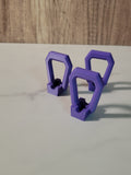 Purple replacement pull grips for compatible Beyblade X launcher cords; one grip per order